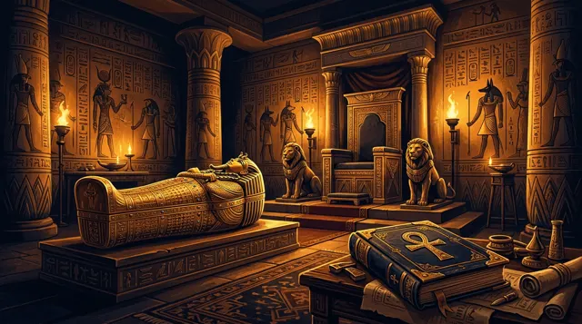 Illustration im Stil von Ramses Book