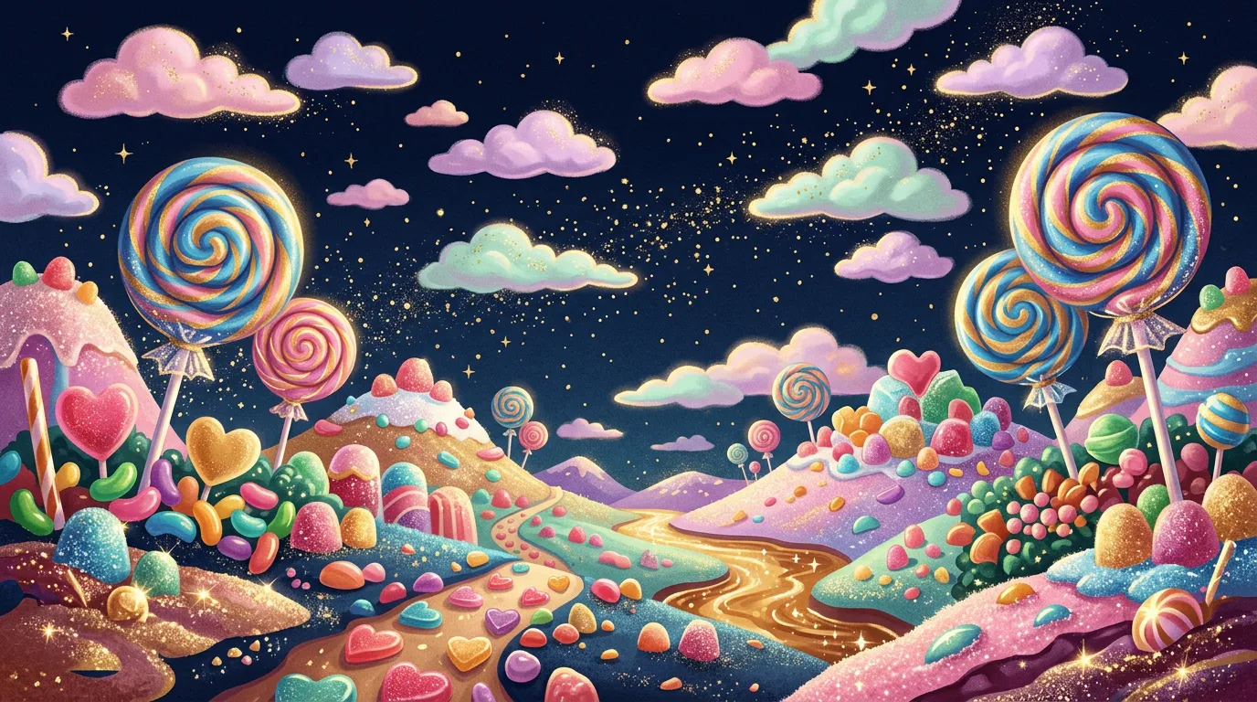 Illustration im Stil von Sweet Bonanza